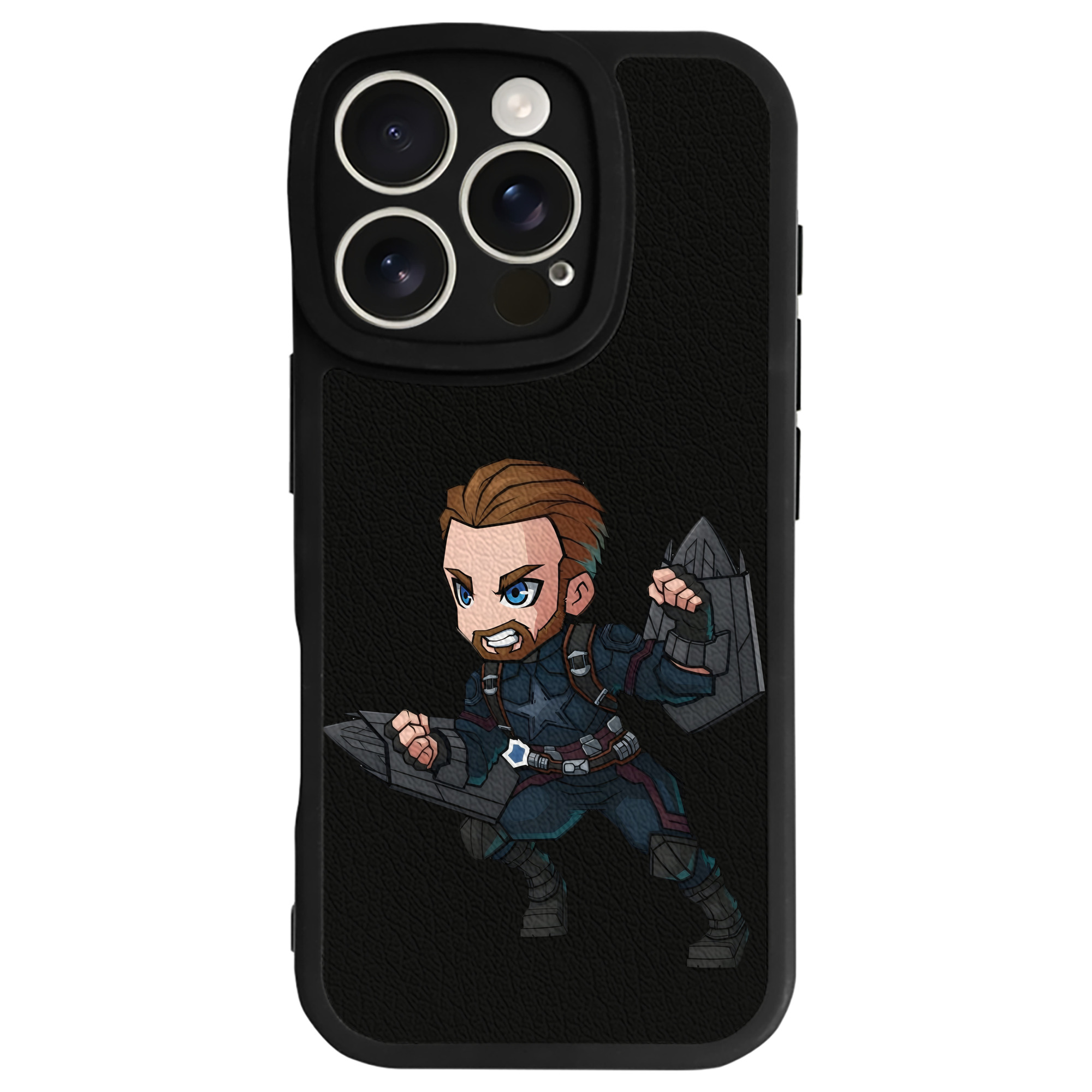 （画像用） アベンジャーズ The Avengers 【iPhone 16シリーズ対応】シリコンスマホケース（レザー調） 材質：シリコン